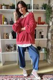 Terry B Classic Sweatshirt Strawberry Crush